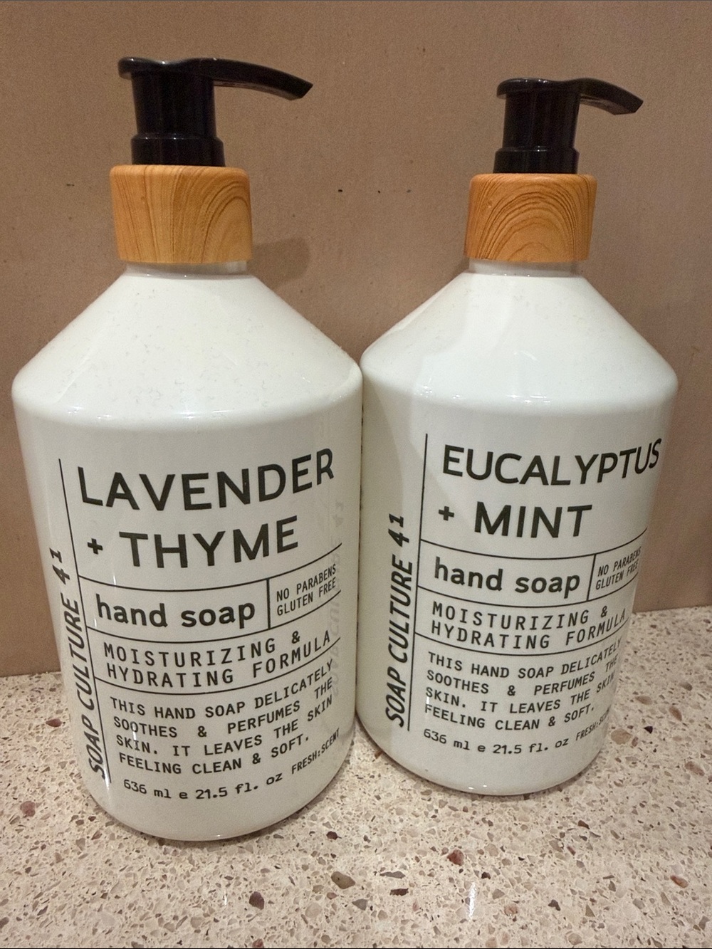 Unopened bottles Soap Cult Lavender + Thyme/Eucalyptus + Mint hand soap 21.5 oz